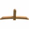 Ekena Millwork Bellingham Rough Sawn Timber Gable Bracket, Western Red Cedar, 72"W x 33"H x 4"D x 6"F, 11/12 Pitch GBW072X33X0406BEL00RWR - alternate 5